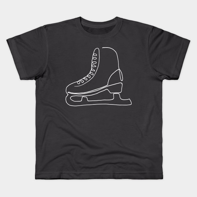 One line skate Kids T-Shirt by COLeRIC